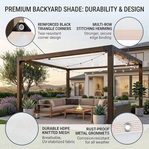 Toldo de sombreo para plantas e invernadero de lona rectangular 2x4.5m 6