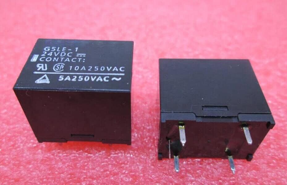 G5LE-1-24VDC G5LE-1 24VDC G5LE1 G5LE DC24V 5A 24V Relay DIP5 10pcs/lot