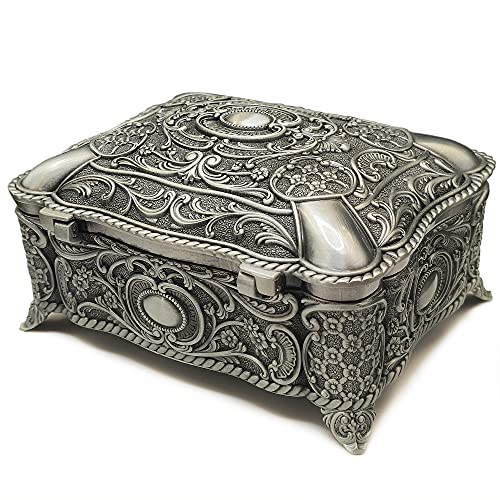 Caja de música retro de aleación decorativa para mesas de noche y salas de estar 5