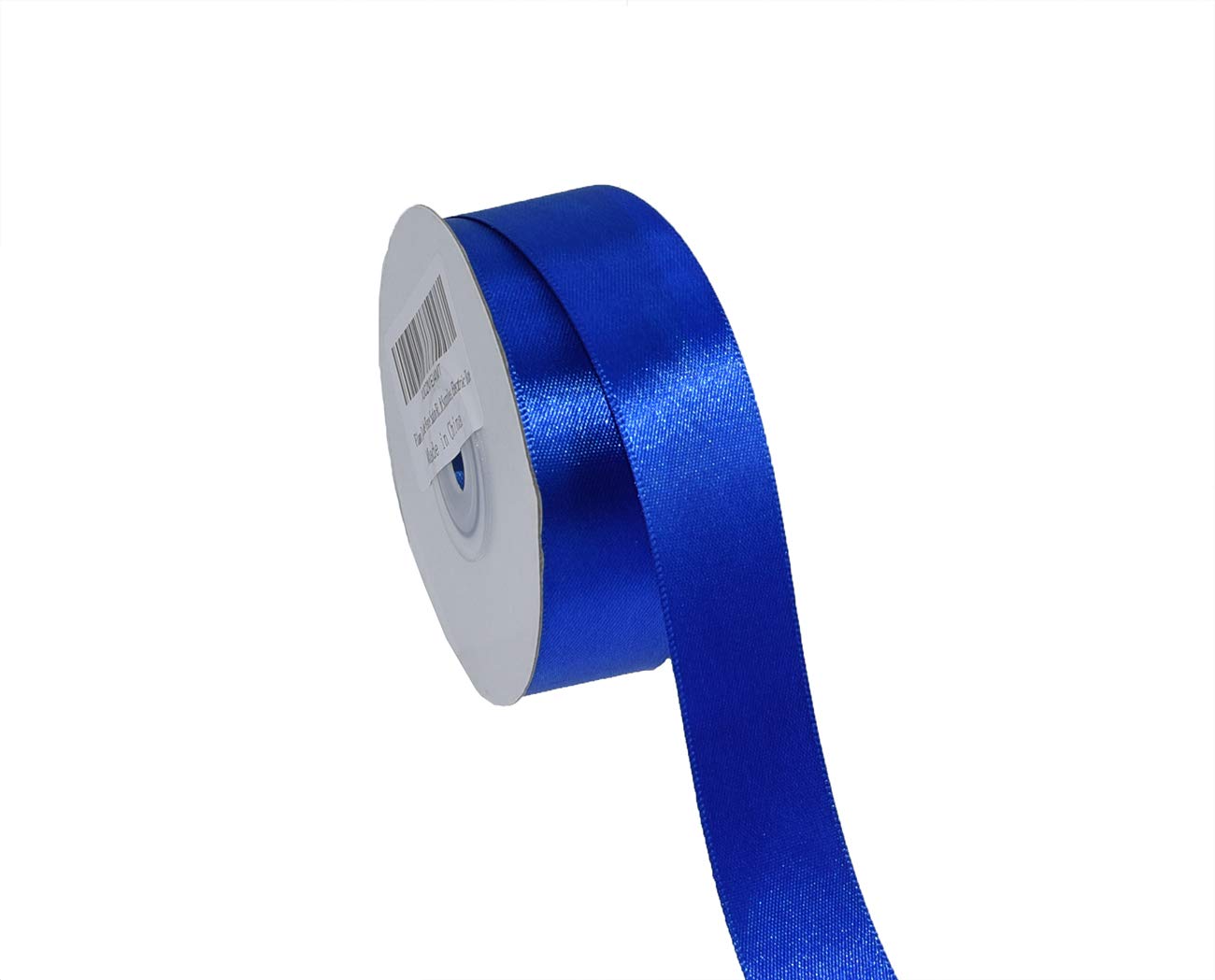 IMSOLDECOR Blauw lint 25 mm, 23 meter koningsblauw satijnen geschenklint voor knutselen, cadeauverpakking, ballonnen, haarstrikken maken, naaien, kransen, bruidsboeket, taarten en bruiloft decoratie