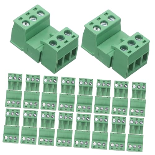 Bornier à vis 5,08 mm Luxshiny vert pour réparer vos circuits électriques