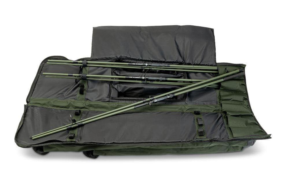 Sänger Top Tackle Systems Anaconda 3-częściowa torba na wędki, 145 x 33 x 20 cm, wodoszczelny poliester, na 6 wędek, z wyściełanym uchwytem do noszenia i paskiem na ramię