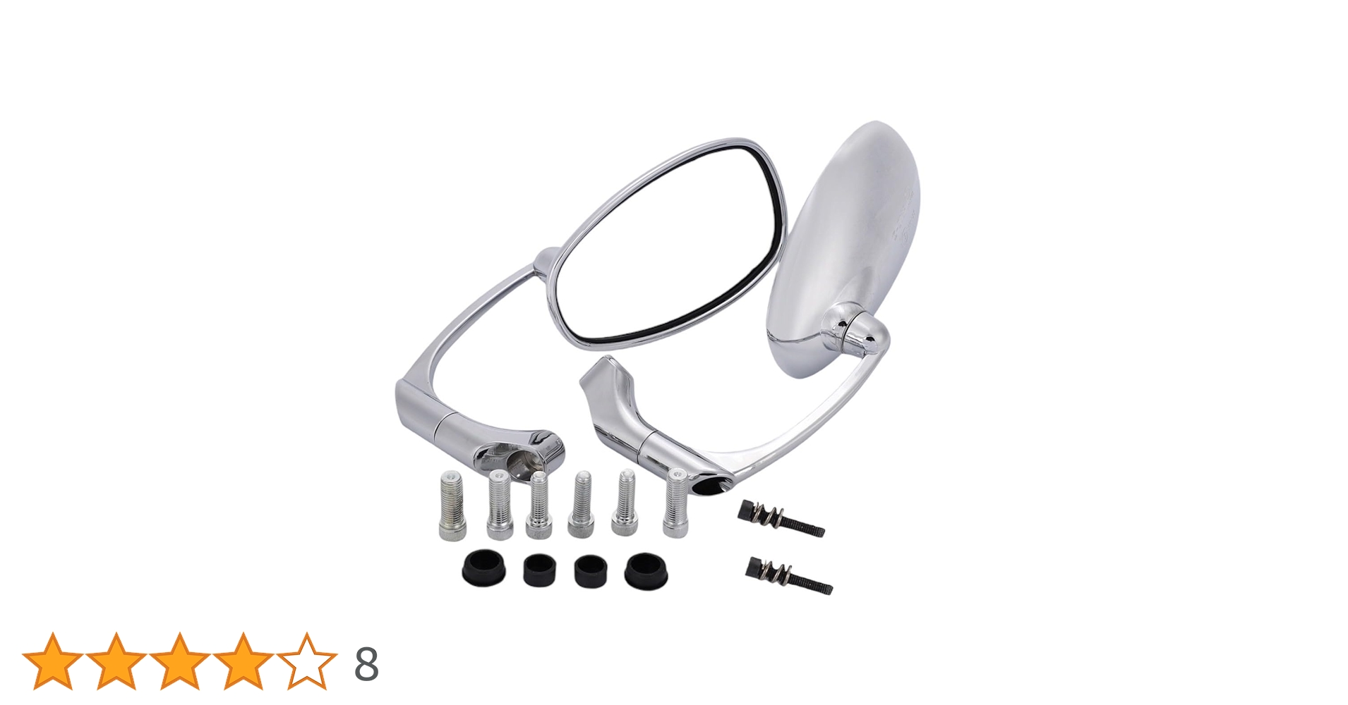 Amazon | Kanoan オーバル バレン ミラー バイク オートバイ