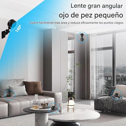 Cámara WiFi pequeña con visión nocturna: vigile su hogar a oscuras sin cables 3