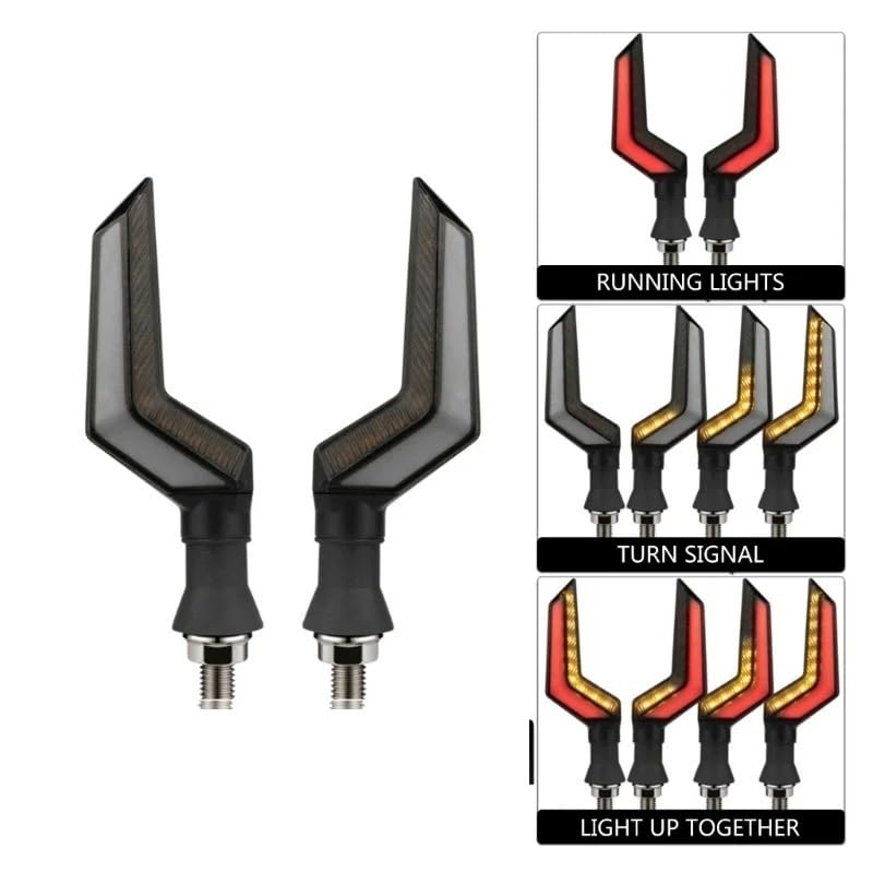 Clignotants LED pour moto 12V feux arrière de jour haute visibilité anti collision - 4
