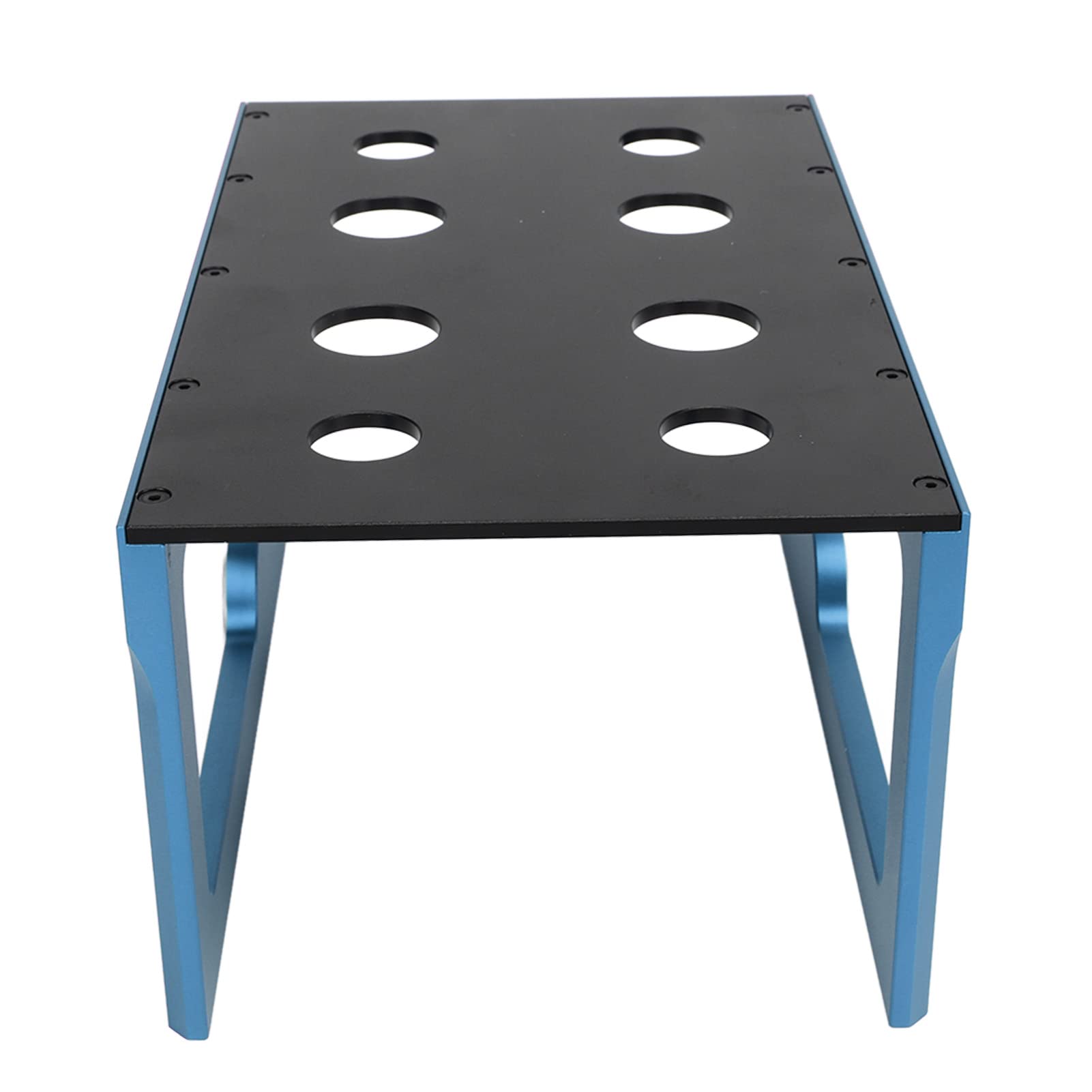 Estación de reparación de automóviles RC Plataforma de ensamblaje de exhibición Soporte de trabajo para automóvil RC Estación de trabajo estable para automóviles modelo 1/10 1/8 (Blue)