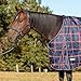 Jeffers Poplar Head Origin 600 Denier Turnout Blanket, 240 Gram, Navy and Merlot Plaid, 78