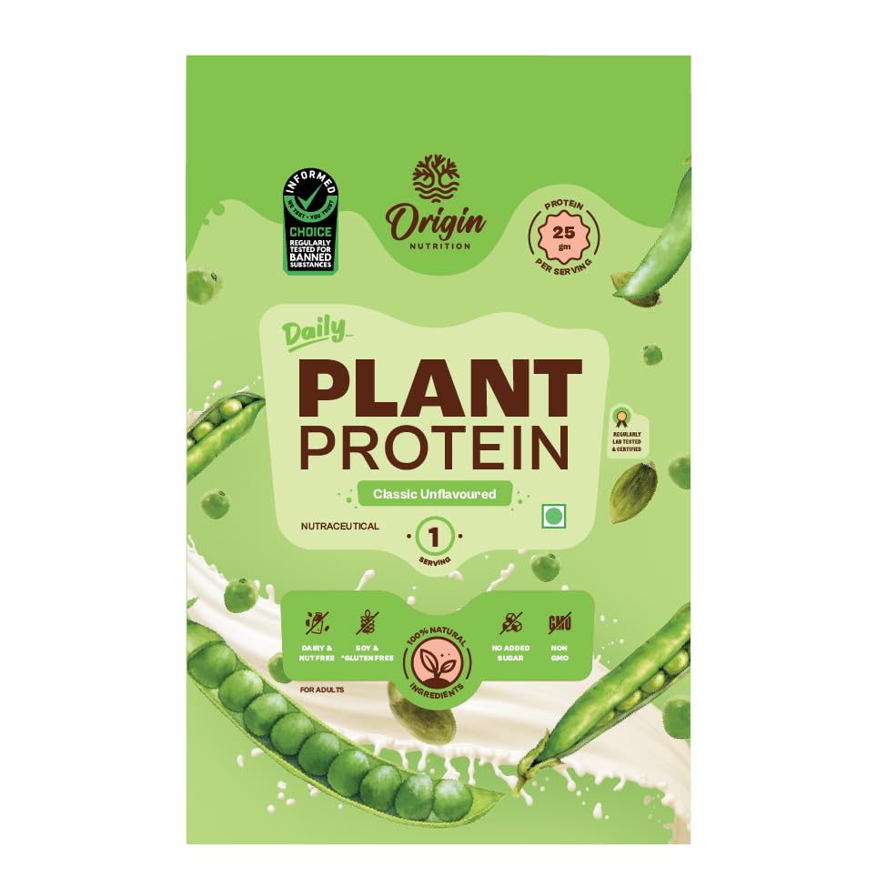 Image of Origin Nutrition Plant Protein Powder | Trial Pack of 8 Flavours | 25g Pea Protein Isolate & Pumpkin Seed | 8 Sachets, 8 Servings | Vegan, Clean, Gut-Friendly for Men & Women