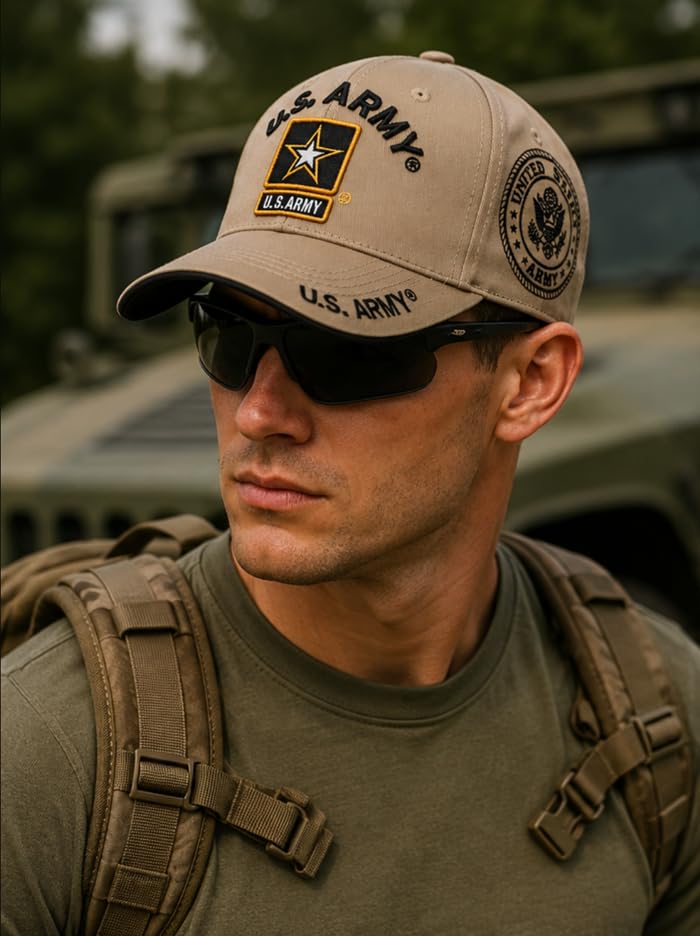 Image of US Army Veteran Hat for Men - Officially Licensed Military Baseball Cap, for Veterans