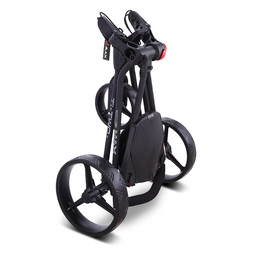 Big Max TI-TWO 3-Rad Golftrolley (Schwarz)
