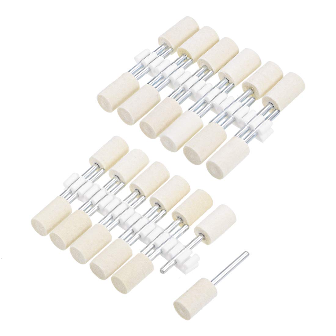 Wool Felt Polishing Bits - Buffing Wheels -13 Wool Felt Polishing Bits - Buffing Wheels -13