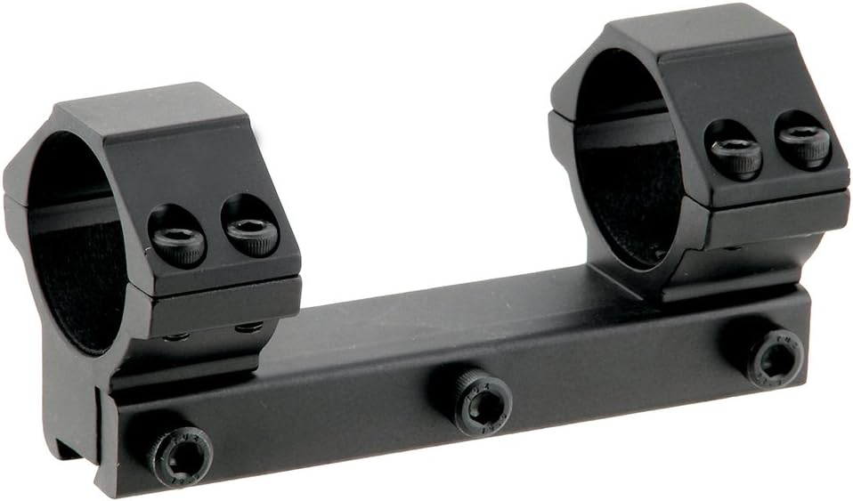 1PC Medium Profile Airgun Mount with Stop Pin, 1" Dia , Black