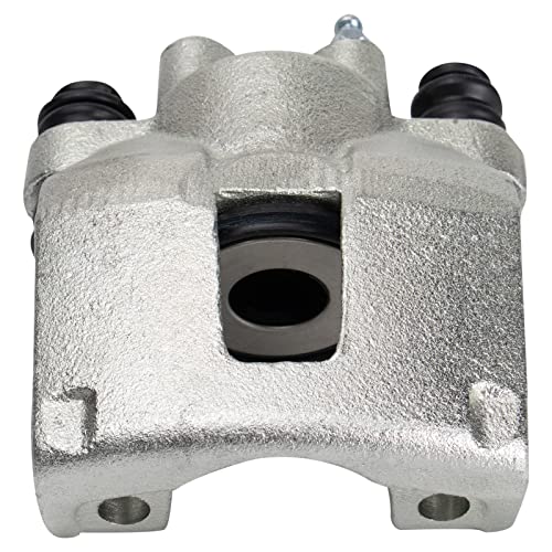 Image of TRQ Rear Driver and Passenger Side Brake Caliper Set Caliper Brackets Hardware Compatible with 94-98 Jeep Grand Cherokee