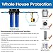 iSpring WGB22B-PB 2-Stage Whole House Water Filter System with 20