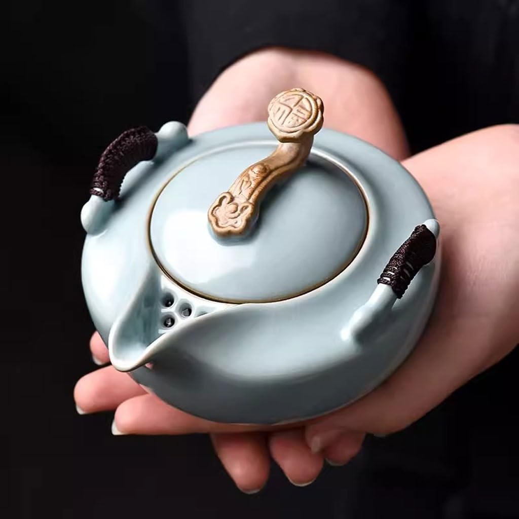 Wielofunkcyjny ceramiczny czajniczek ręczny ceramiczny czajniczek domowy ceramiczny czajniczek antyoparzeniowy pojedynczy czajniczek kreatywny zestaw do herbaty kung fu dozownik herbaty duży czajnic
