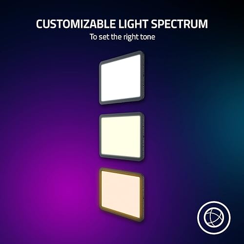 Miniatura 4 de Razer Key Light Chroma: Espectro de luz RGB personalizable - Luz profesional de 2800 lúmenes para transmisión, grabación de video/conferencias en