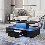 table basse ikea noir bois ESPACE DE RANGEMENT INTELLIGENT : Avec son double niveau de rangement – une étagère ouverte et une grande tiroir silencieux – cette table basse salon permet d’organiser magazines, télécommandes ou livres. Ce meuble bas rangement allie praticité quotidienne et design épuré, gardant votre espace toujours ordonné et élégant.