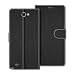 Produktbild COODIO Handyhülle für Samsung Galaxy Note 2 Handy Hülle, Samsung Galaxy Note 2 Hülle Leder Handytasche für Samsung Galaxy Note 2 Klapphülle Tasche, Schwarz