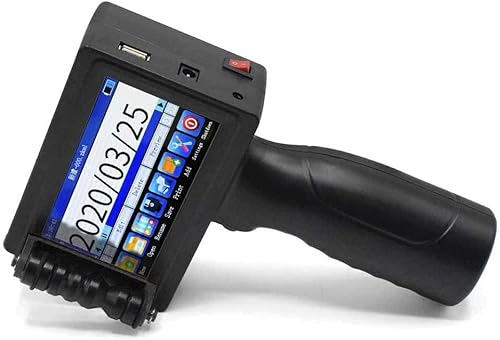 TOAUTO - Impresora portátil inteligente de inyección de tinta de secado rápido con pantalla táctil LED de 3.7 pulgadas, impresora para codificación