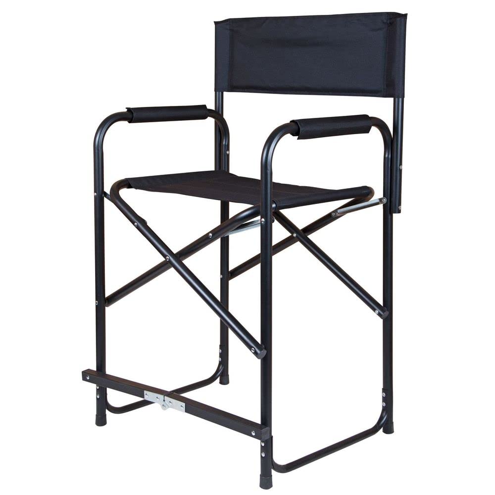 Dura-Tech Tall Folding Director's Chair | Sit Taller & Comfortably | Lightweight & Foldable | Sturdy 1