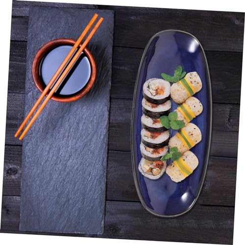 Plato cerámico elegante para sushi y snacks miniatura 2