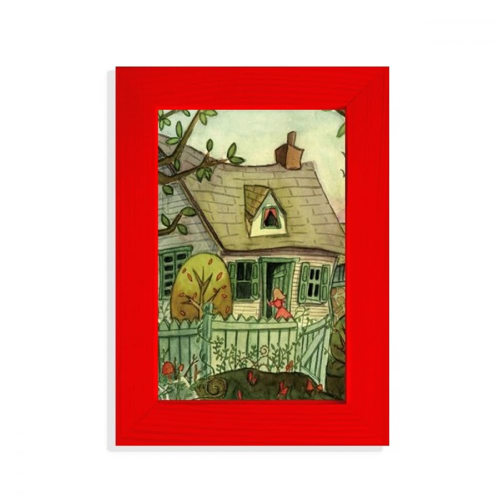 Aquarelle chat Miaoji cadre rouge pour personnaliser une chambre Downtown Girl
