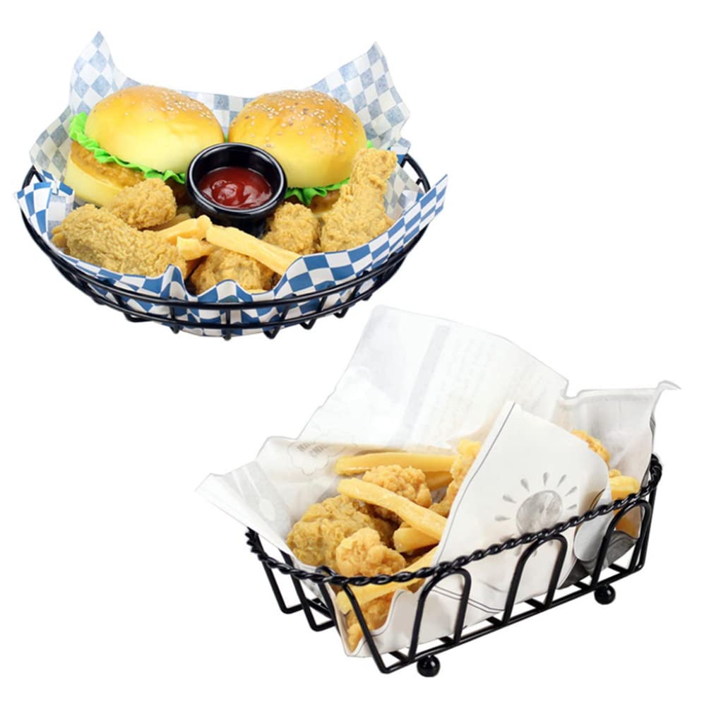 Porgeel Cooler Basket Dry Goods Wire Rack Black Metal Cooling Rack Cooler  Accessories for Drinks Food