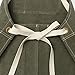 Jeanerlor - 16oz Water-Resistant Work Hairdresser Canvas Aprons for Women Painting Garden Tool Apron with Pockets（Olive Green） Adjustable S to M
