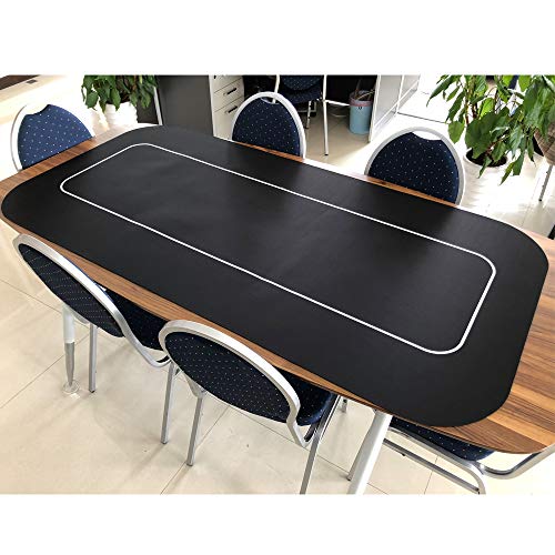 Yuanhe 70" X 35" Portable Rectangle Sure Stick Rubber Foam Poker Table Top Layout Poker Mat (Black) #TOP3