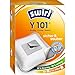 Y 101 EcoPor Staubsaugerbeutel (4 Beutel) für einige Grundig, Privileg, Severin Staubsauger, 99,9% Filterung von Hausstaub & allergenem Feinstaub