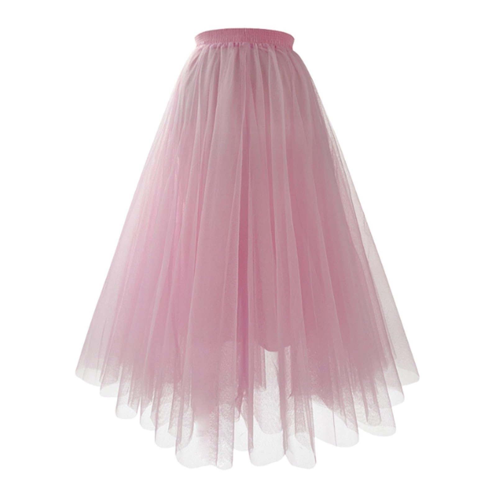 Cokbyavla Unisex 3Pink Women's Teens Classic Elastic 4 Layered Tulle Ballet Tutu Skirt,High Waisted Shorts Women Sequin Navy Pleated Skirt Dancer Gifts Disco Dress Light Up Christmas(,Xl)