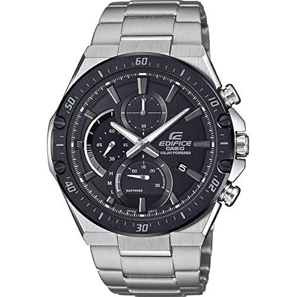 Casio Kronograf kvartsur för män med rostfritt stål rem EFS-S560DB-1AVUEF