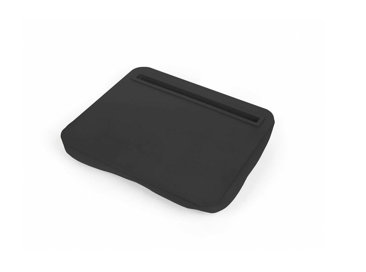 KIKKERLAND iPad iBed - Black Non Slip Lap Desk Tray with Micro-Bead Cushion