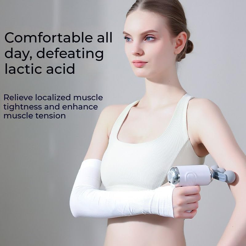 Image of Massage Gun | Massage Machine for Body Pain | 9 Adjustable Heads for Deep Tissue, Muscle Relief for Back, Shoulder & Foot (Black)