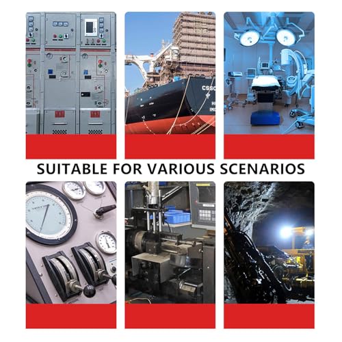 Upgrades Double Power Intermittent Sound & Light Alarm Warning Device for Factories Warehouse & Home