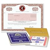 GiveAshare Chipotle Stock Certificate (CMG) - Personalized Replica (Keepsake Folder)