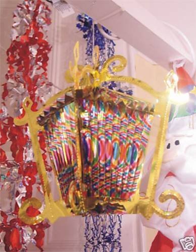 Christmas Concepts® Multi Coloured Foil Lantern Decoration for Christmas - Hanging Decorations, Multicolour - Image 2