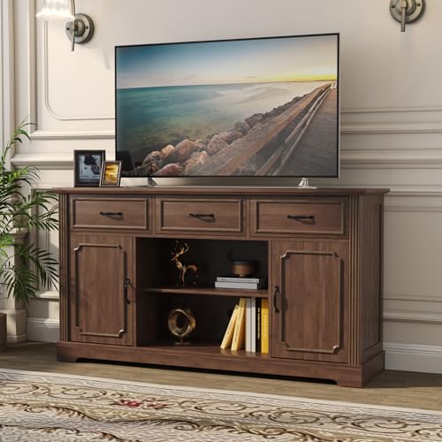 ARTPOWER TV Stand with 3 Drawers for TV up to
