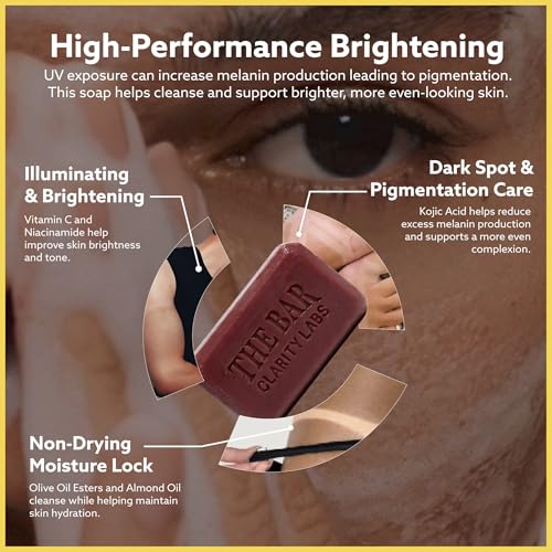 Image of Clarity Labs Detan Soap + Sensitive Skin Bar (pack of 8) || Detan Brightening Soap Bar (Detan brightening Soap (Pack of 4) + Sensitive Skin pH 5.5 Syndet Bar (Pack of 4))
