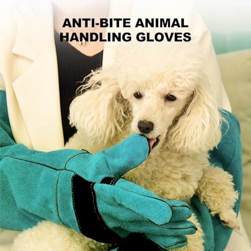 Anti-Bisshandschuhe für Hunde und Katzen, Fellpflege-Handschuhe, Leder-Schweißhandschuhe, Vogelhandhabung, Falkenhandschuhe, Greifer, Anti-Biss-Futterhandschuhe