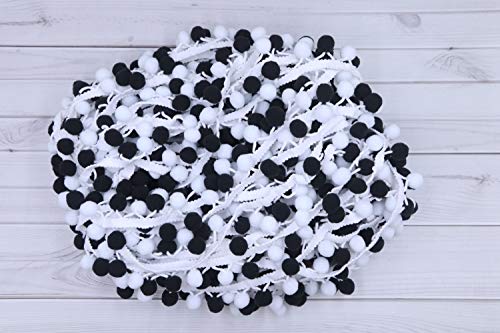 Yycraft 5 Yards Multicolor Pom Pom Ball Fringe Trim Ribbon Sewing Lace For Clothing Curtain Pillow Accessory Decoration Diy Craft thumb #1
