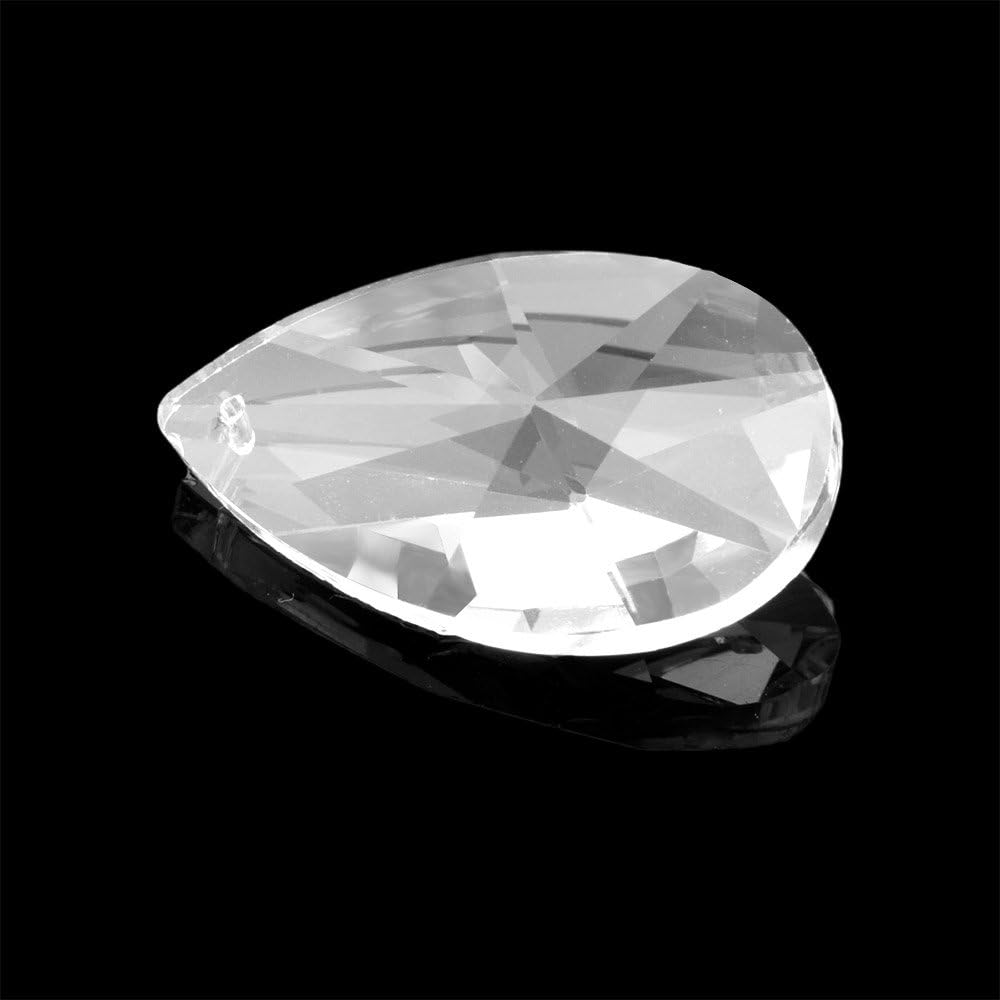 50mm Asfour Teardrop Feng Shui Crystal Prism Clear (2, Teardrop-50mm)