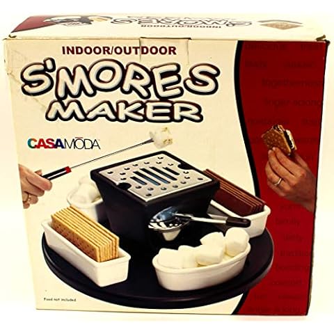 Smores Maker: Casa Moda S'mores Maker Set ~ Dessert Fondue Lazy Susan ~ Indoor / Outdoor Use Cover