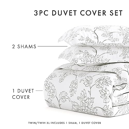 LINEN MARKET Twin Duvet Cover for Twin (Gray), Experience Hotel-Like Comfort with Unparalleled Softness - Image 3