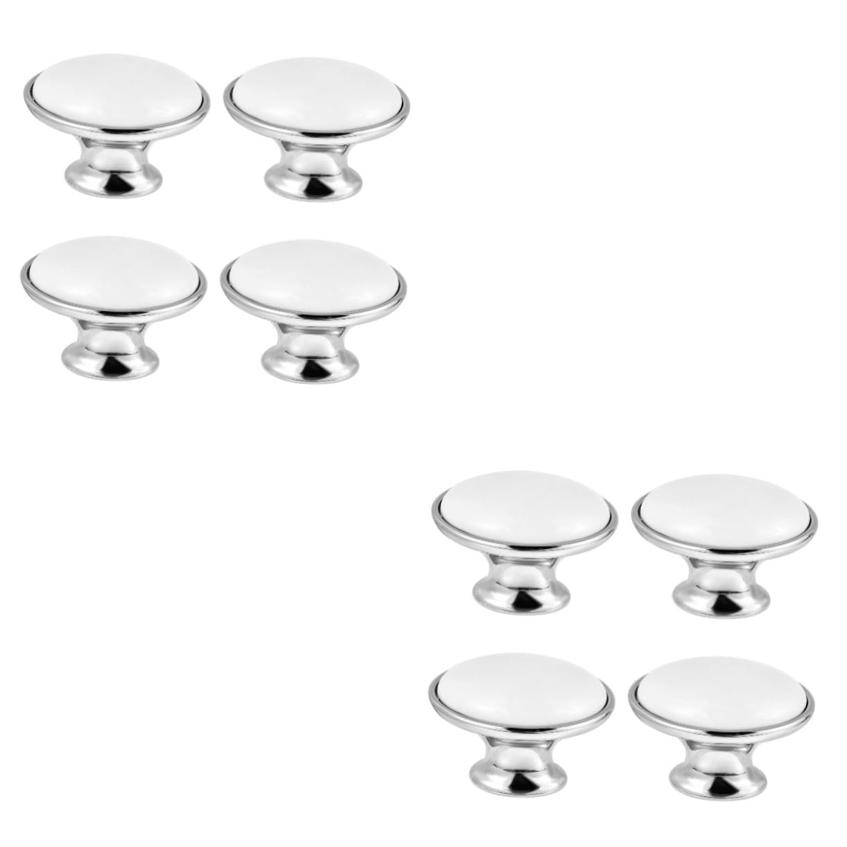 DOITOOL 2 Sätze Ellipsenförmige Türknöpfe Retro-schrankgriffe Starke Sichere Haustürversorgung Für Renovierung 4 Stück * 2