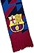 Icon Sports Officially Licensed FC Barcelona Soccer Supporter Scarf – Modern Geometric Blaugrana Knit Fan Scarf with FCB Crest - Home