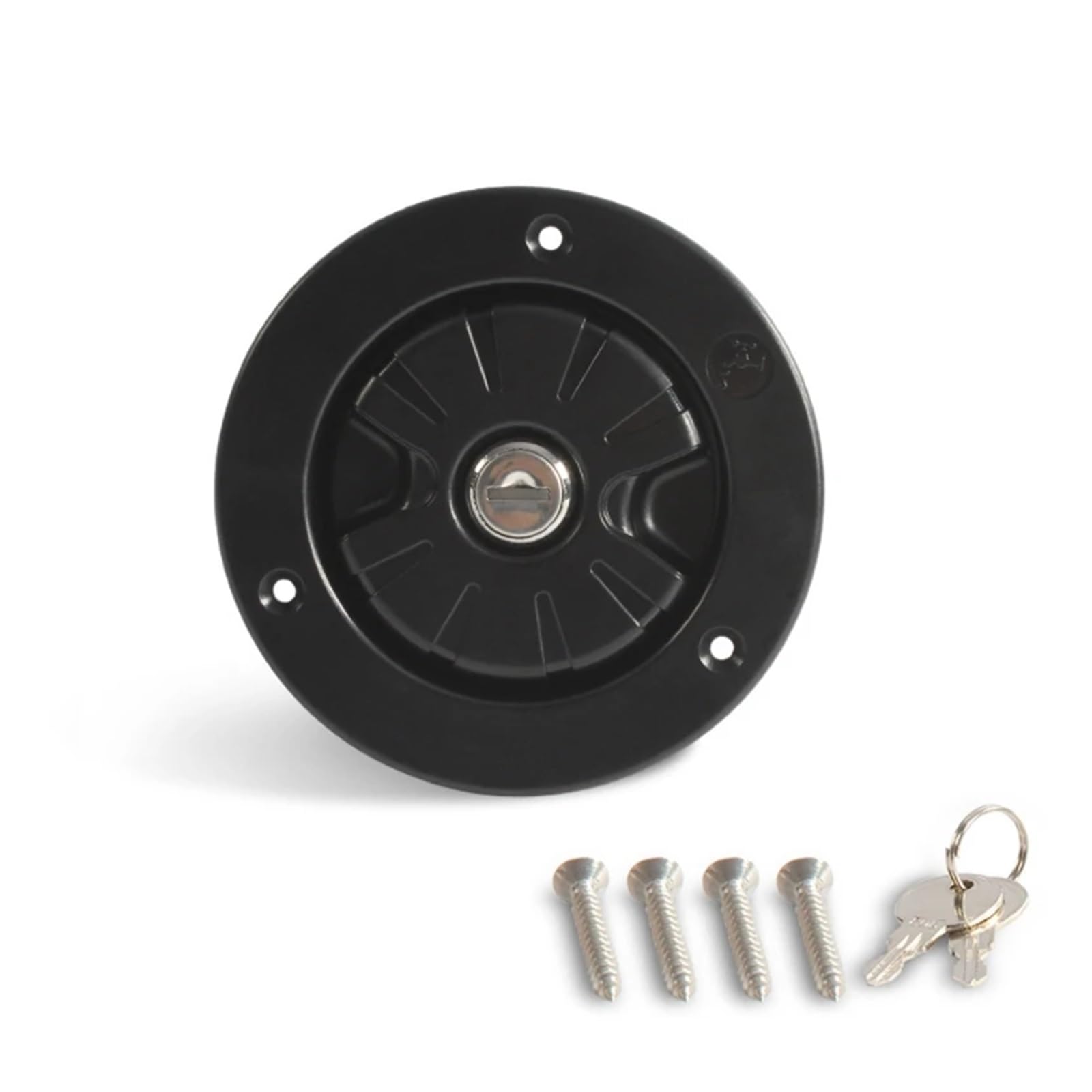 Edede Nero Rv Fresh Water Fill Hatch Cover With Keys Inlet Part Filter Lockable For Boat Camper Trailer Caravan Accessories(Nero)