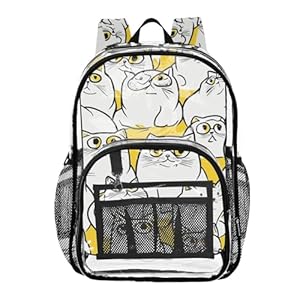Yuiboo Cartoon-Katzen Rucksack A01E24040 10.6x7x15.7