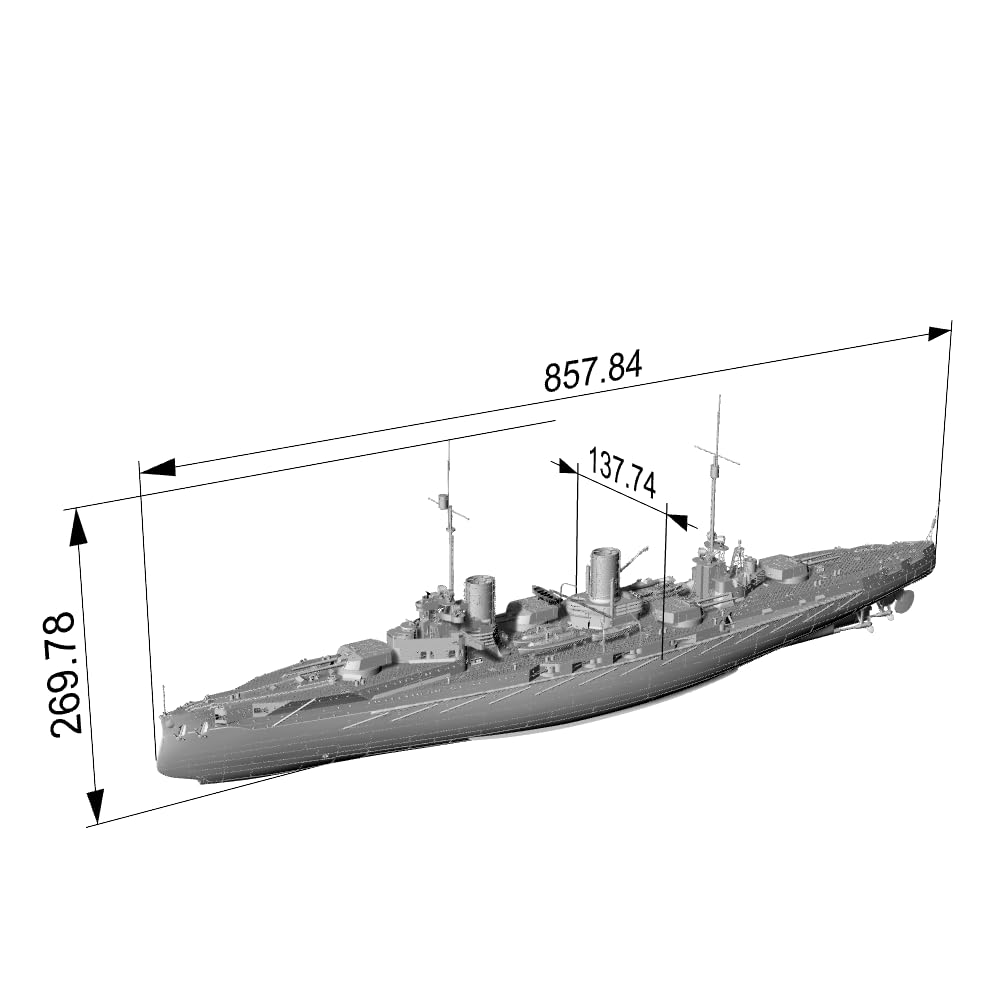 MRY-SFW SSC200190 1/200 Model niemiecki krążownik liniowy Von der Tann