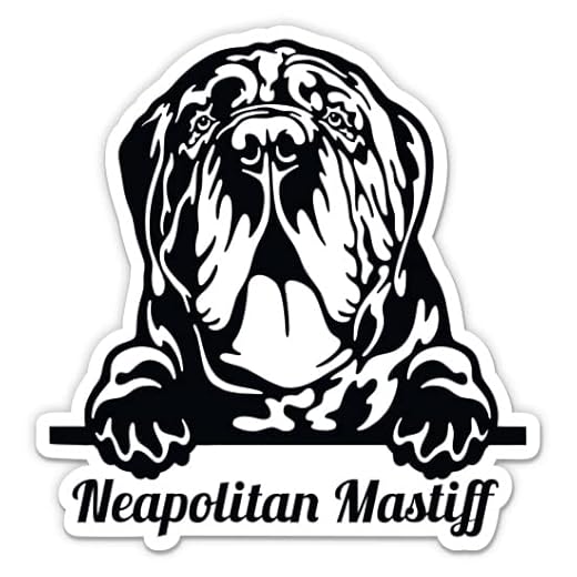 Neapolitan Mastiff Sticker - 5" Laptop Sticker - Waterproof Vinyl for Car, Phone, Water Bottle - Neapolitan Mastiff Dog Decal